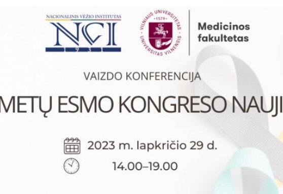 2023 metų ESMO kongreso naujienos